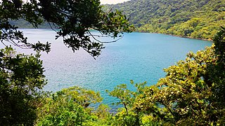 La Laguna de Ipala dentro del Volcán de Ipala.