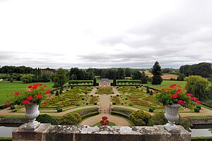 Vue générale des jardins.