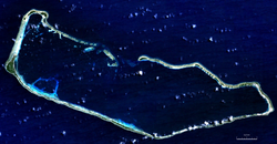 Satelitski posnetek atola