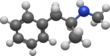 A 3d image of the dextro-methamphetamine compound