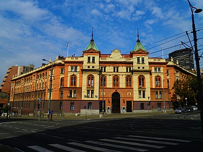 La caserne du 7e régiment à Belgrade.