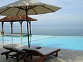 Ocean view from Saman Villas at Bentota , Sri Lanka.