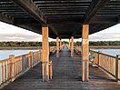 Puente de madera del río San Pedro