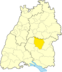 Circondario di Reutlingen – Mappa