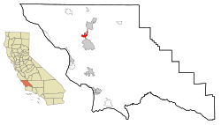 Location in San Luis Obispo County and the state of California