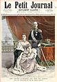 Illustration by Le Petit Journal on the silver jubilee of George I of Greece and Queen Olga