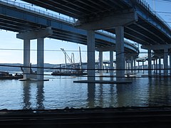 Underside of the New Tappan Zee Bridge in 2019