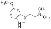 Strukturformel von 5-Methoxy-N,N-dimethyltryptamin