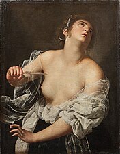 Artemisia Gentileschi, Lucrèce, vers 1627.