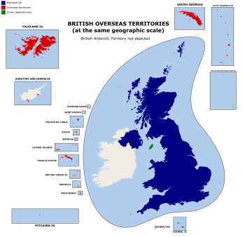 British Overseas Territories (at the same geographic scale)