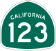 State Route 123 marker