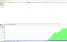 Screenshot van Deluge downloading een torrent