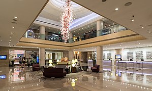 Entrance lounge and reception desks of the Carlton Hotel Downtown Core Singapore.jpg