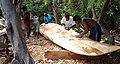 Fabrication d'une pirogue