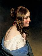 Mädchenbildnis, por Friedrich Von Amerling (1830)