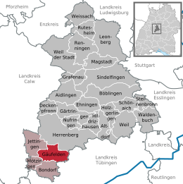 Gäufelden - Localizazion