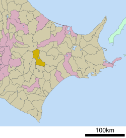 Location of Kamishihoro in Hokkaido (Tokachi Subprefecture)