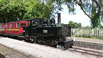 One of the Baldwin Locomotive Works 4-6-0T preserved as No. 778 on the Leighton Buzzard Light Railway.