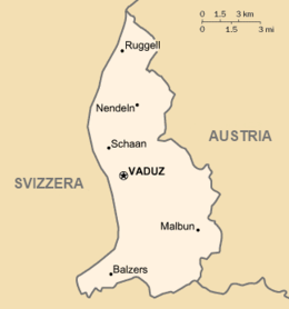 Liechtenstein - Mappa