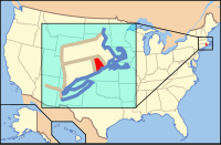 Розташування штату Род-Айленд на мапі США