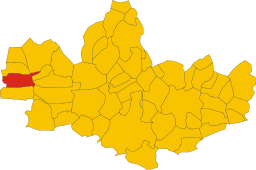 Cogliates läge i Monza e Brianza