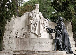 Monumento_a_Federico_Rubio (1906) de Miguel Blay (parque del Oeste, Madrid)