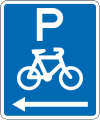 (R6-52.1) Cycle Parking (on the left of this sign)