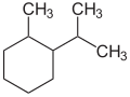 Deutsch: Struktur von o-Menthan English: Structure of o-menthane