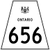 Highway 656 marker