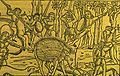 Metamorphoses Bk VIII: 281-317 Calydonian Boar. woodcut by Regius