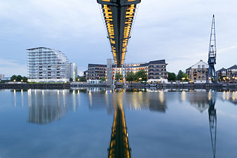 Royal Victoria Dock Bridge, underside