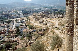 Blick von der Festung auf Selçuk und die Johanneskirche