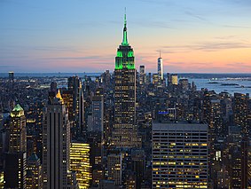 view of Manhattan from 30 Rock