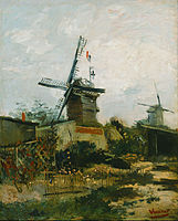 Le Moulin de Blute-Fin (1886) från Le Moulin de la Galette- och Montmartre-serierna. (Artizon Museum, Tokyo).