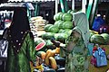 Muyeres Musulmanes nun mercáu de Kota Kinabalu