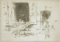La carreta, Bruselas, 1887, grabado y punta seca