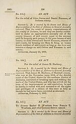 Thumbnail for File:Acts of the called session of the General Assembly of Alabama, held in the city of Montgomery, commencing on the second Monday in January, 1861.. - DPLA - bb0934d20c22bf935eab9296934fc6b8 (page 143).jpg