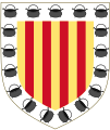 Arms of Nuño Sanchez, Count of Roussillon and Cerdagne