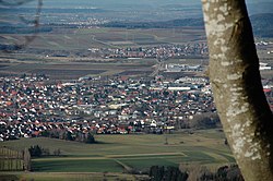 Bisingen seen from the east