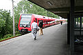 Avedøre Station. Ankommende sydgående tog.