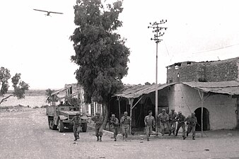 Israëlische troepen in Bir el-Saba/Beër Sjeba, 20 oktober 1948