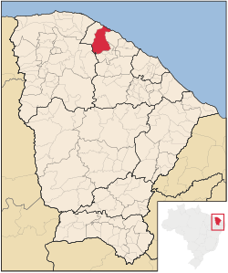 Localização de Itapipoca no Ceará