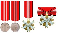 decorazioni olimpiche naziste denazificate (con la medaglia commemorativa)