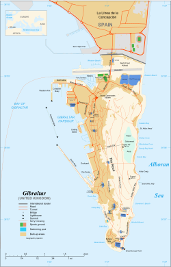 Map o Gibraltar