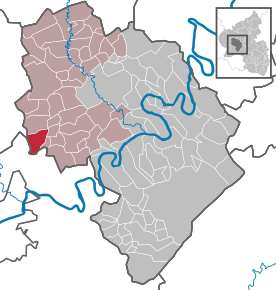 Poziția ortsgemeinde Heidweiler pe harta districtului Bernkastel-Wittlich