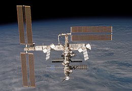 ISS from Discovery STS-116 after undocking (19 December 2006)