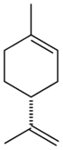 Chemická struktura R-limonenu