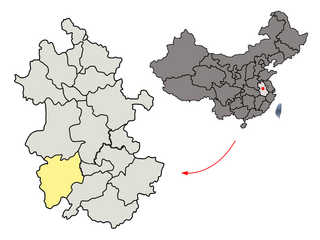 Lage Anqings in Anhui