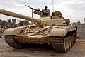 Orduya ait bir T-72 tankı