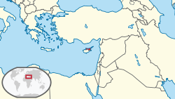 Location of Northern Cyprus